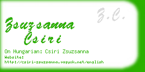 zsuzsanna csiri business card